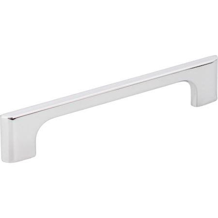 Jeffrey Alexander 128 mm Center-to-Center Polished Chrome Asymmetrical Leyton Cabinet Pull 286-128PC